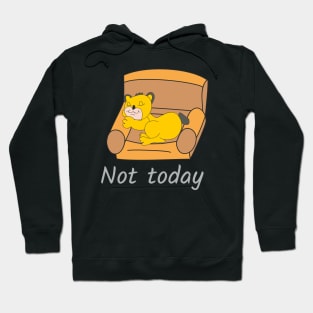 Baby lion Not today Hoodie